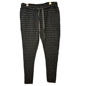 Venti6 Women’s Black and Gray Drawstring Joggers Size Small